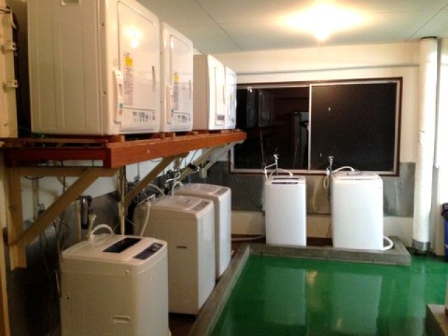 洗濯機は共用になります