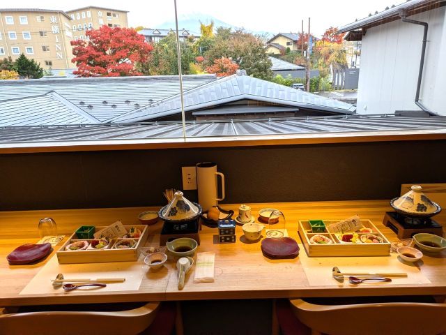 セッティングしていただくお食事の例です！