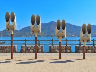 【大久野島】かわいいうさぎがたくさん住んでいる瀬戸内海。