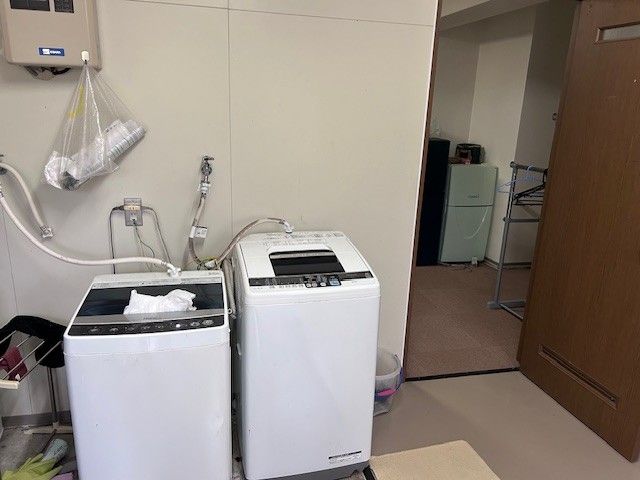 洗濯機は共同のところにあります！
譲り合っての利用をお願いします☆