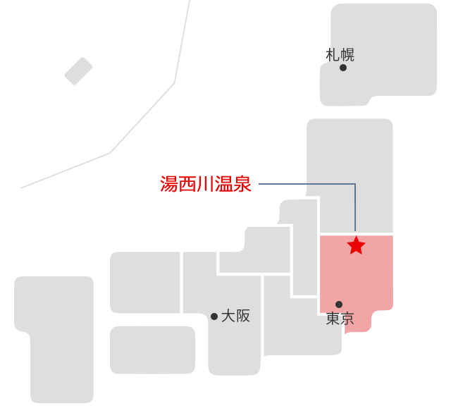 湯西川温泉マップ