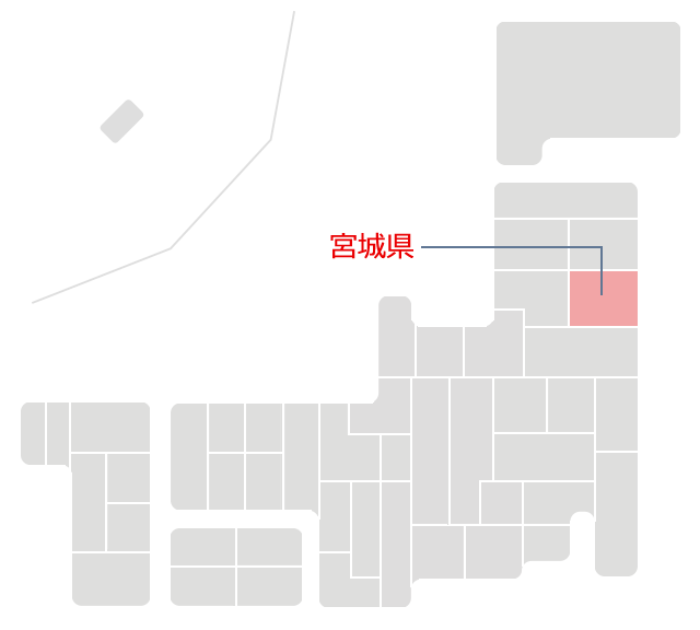 宮城県マップ