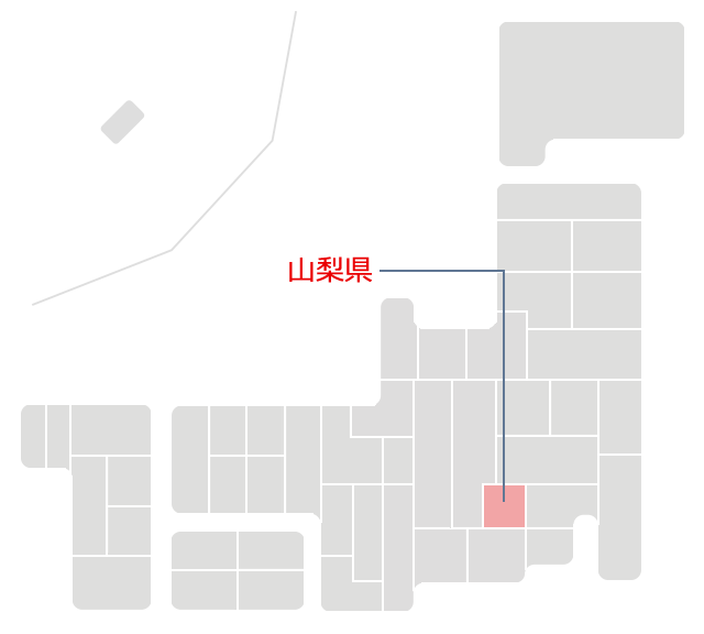 山梨県マップ
