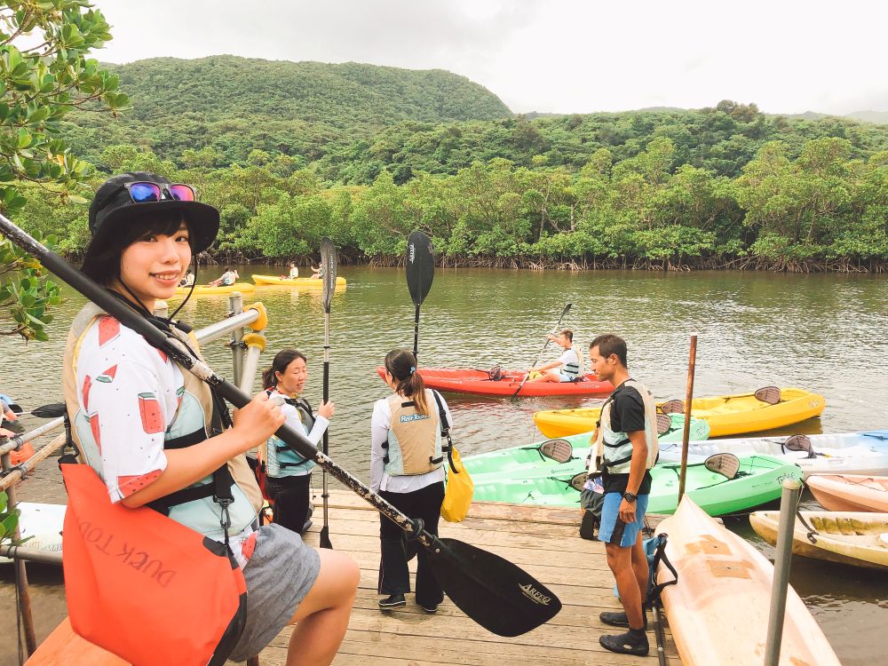 浦内川のカヤック