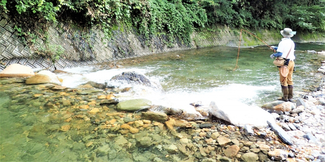 渓流釣り