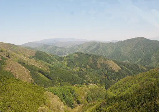 昼神温泉付近の景色