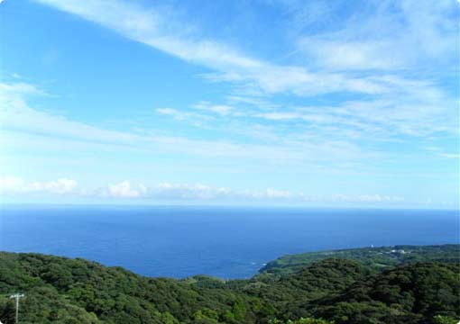 八丈島の風景