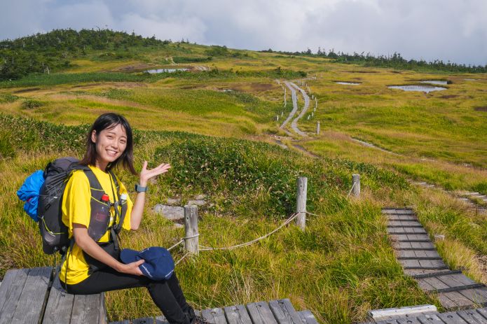 リゾートバイトを楽しむ女性