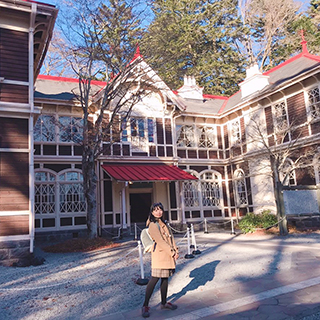 旧軽井沢エリアにあった旧三笠ホテルは日本国家重要名勝。昔実際に営業されてたホテルだ、今も観光名勝として輝いてる！