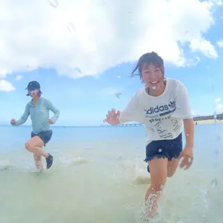 題名は「清涼飲料水のCM風」。クリヤカヤックのツアーに参加した時に、ツアーのスタッフさんが撮影してくれた写真です!
