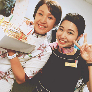 誕生日サプライズをしていただきました!大好きな職場のみなさんに祝っていただいてとても嬉しかったです