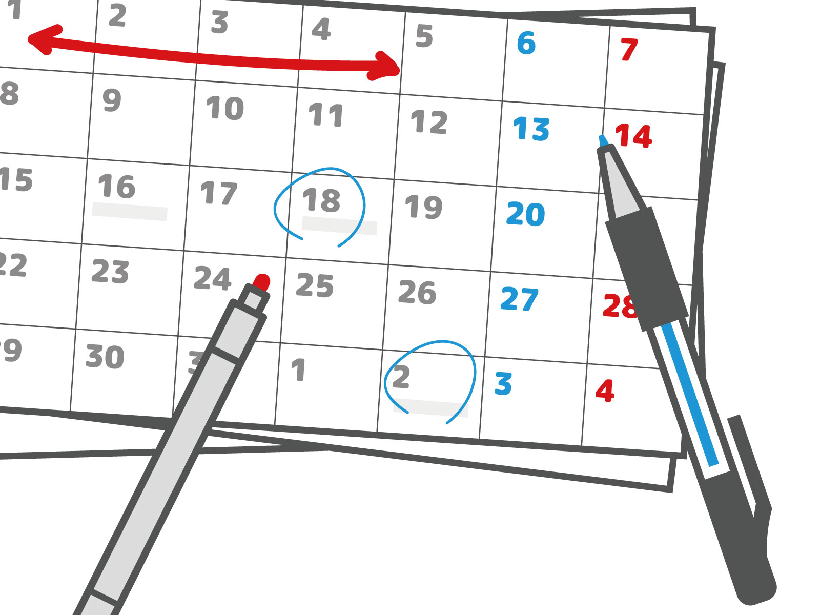 スケジュール調整　イメージ
