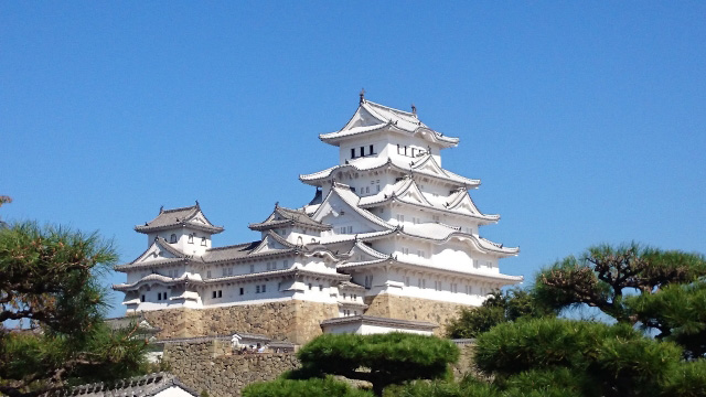 日本三名城の一つ姫路城