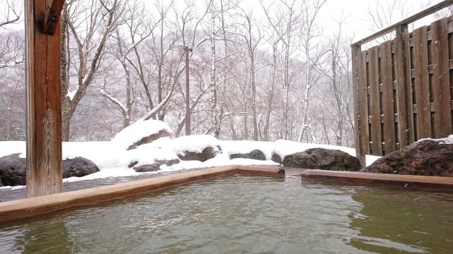 温泉が楽しめる