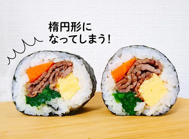 左:普段使っている包丁で切った 右:パン切り包丁で切った