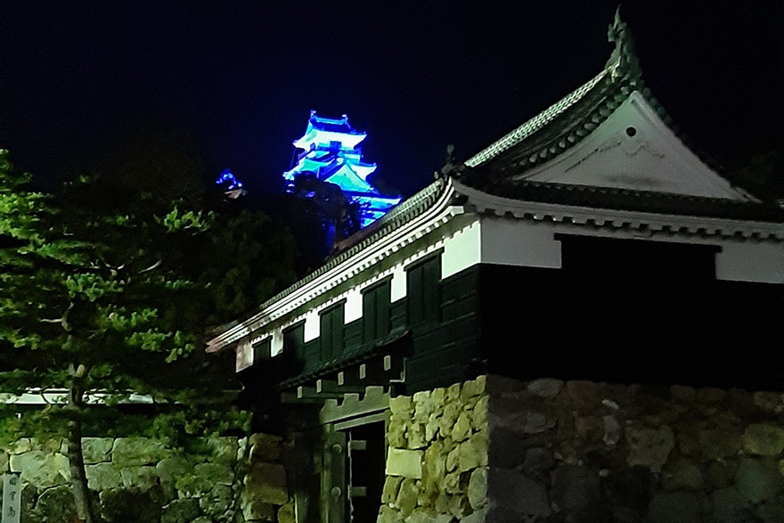 日本三大夜城の一つ高知城