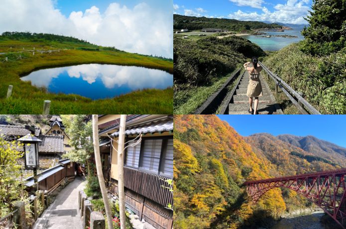 リゾートバイト先で観光した人の写真