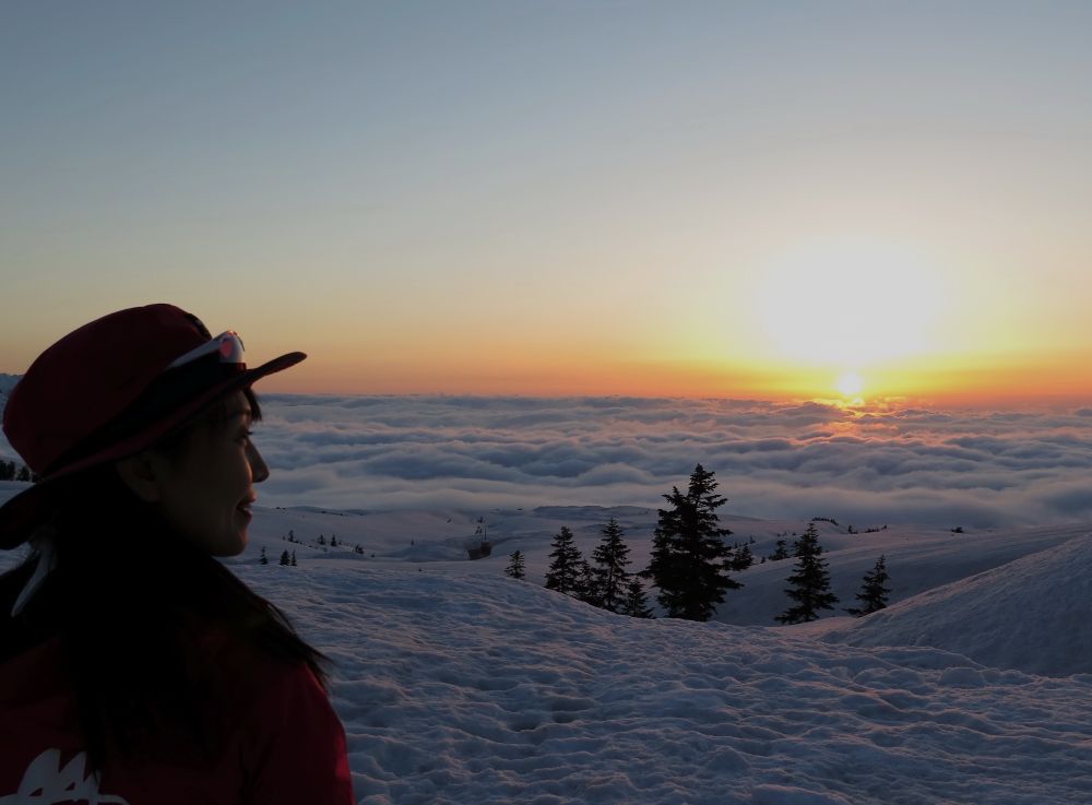 リゾートバイトで見る雲海