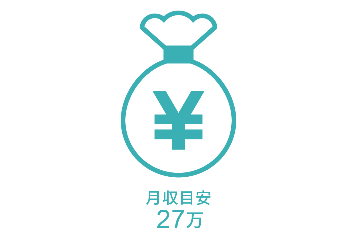 月収目安:27万