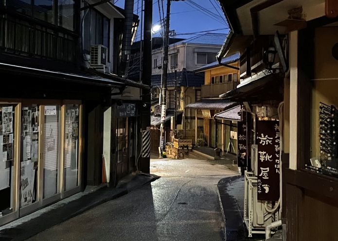 夜の有馬温泉