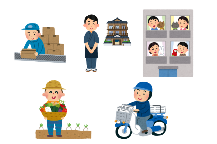 住み込みアルバイト　イメージ