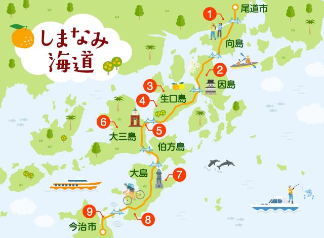しまなみ海道_地図