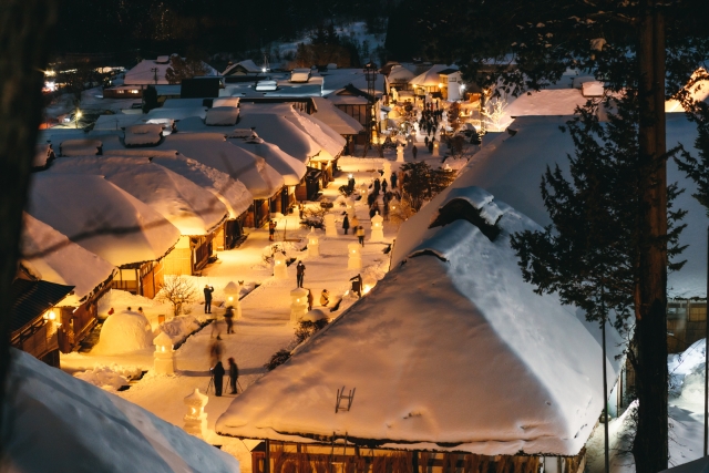 大内宿雪まつり(福島県)