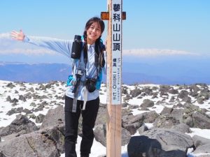 リゾートバイトの休日で登山