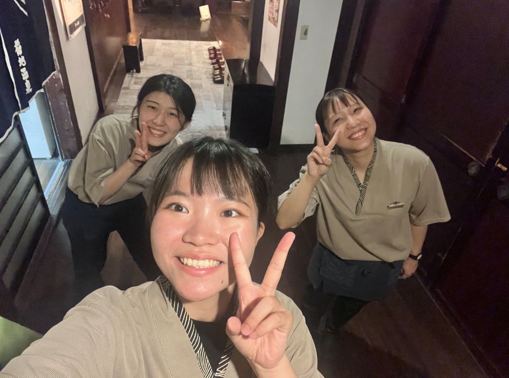 旅館で働く女性