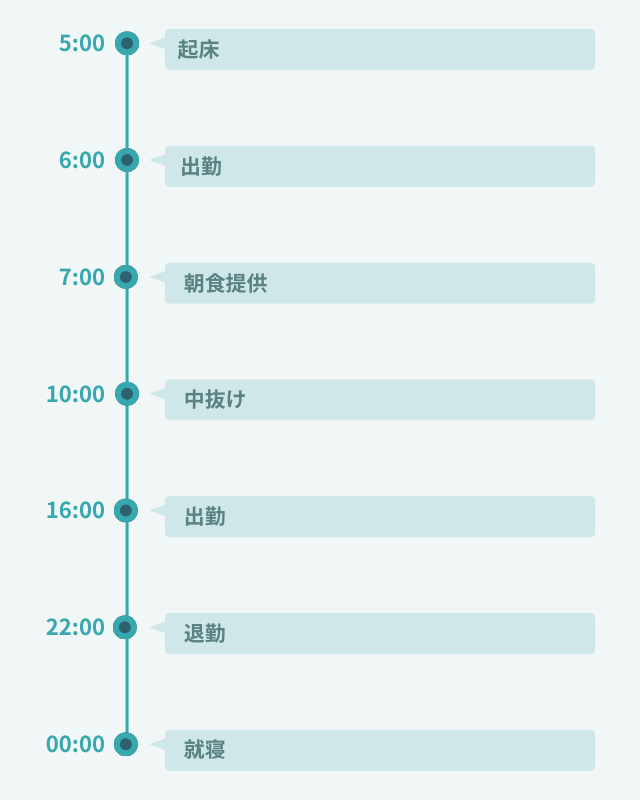 1日のスケジュール