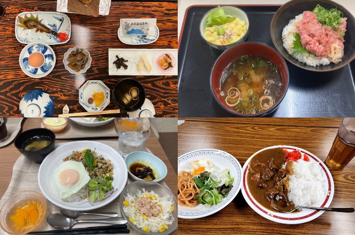 リゾートバイトの食事例
