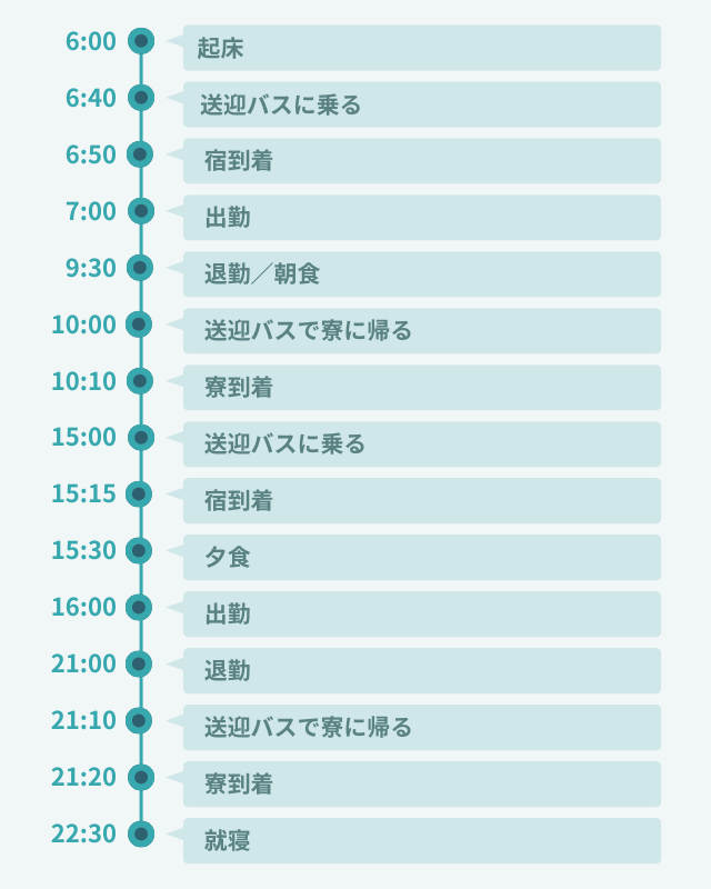 1日のスケジュール