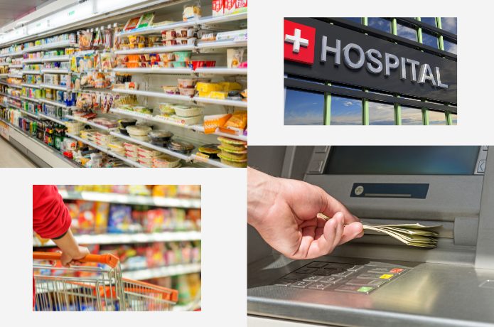 コンビニ・スーパー・銀行etc.の有無