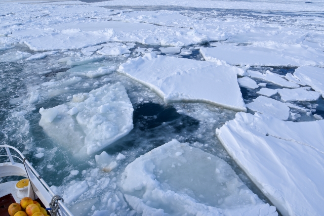 冬の風物詩「流氷」を見ることができる網走