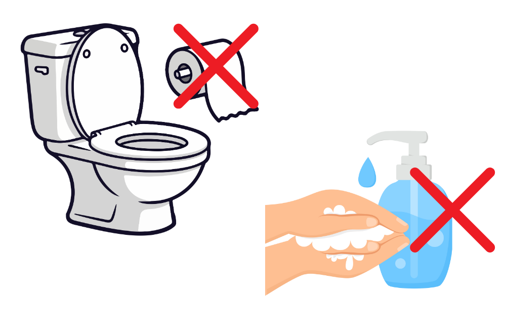 海外のトイレは紙がない