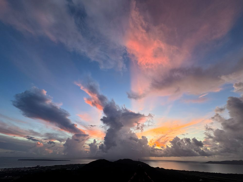バンナ公園から見た夕陽