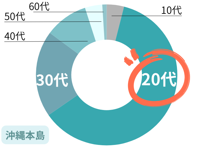 沖縄本島　年齢データ