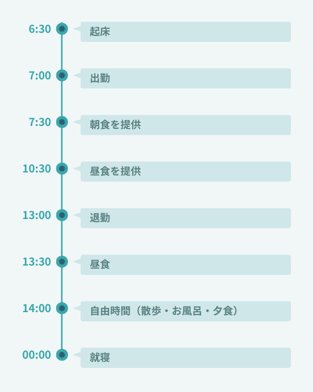 1日のスケジュール