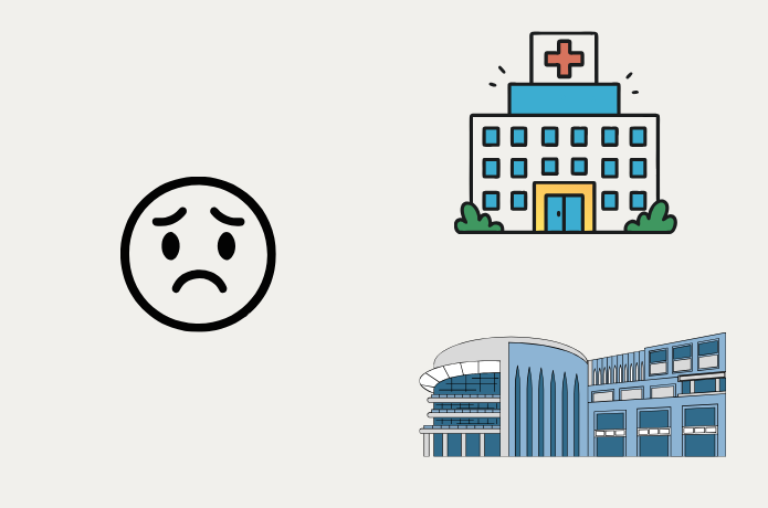 商業施設、医療機関が充実していない