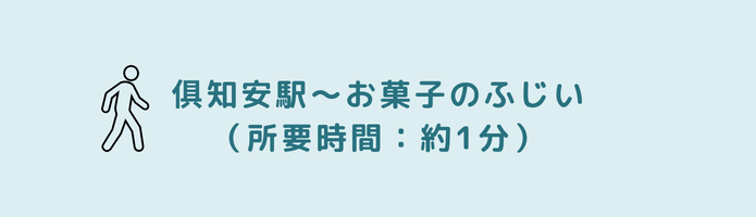 おかしのふじいアクセス