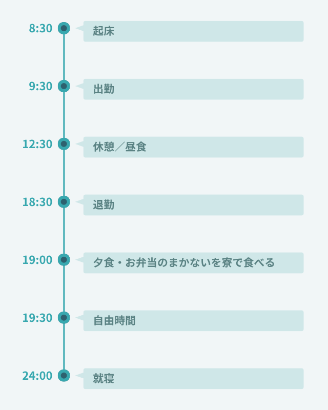 1日のスケジュール